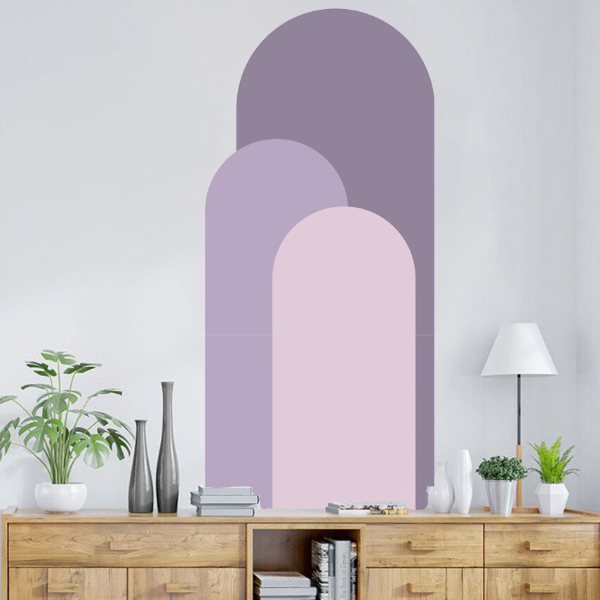 ボヘミアンアーチウォールステッカーリビングルームソファベッド - Pvc Panel Background のレビューと価格
